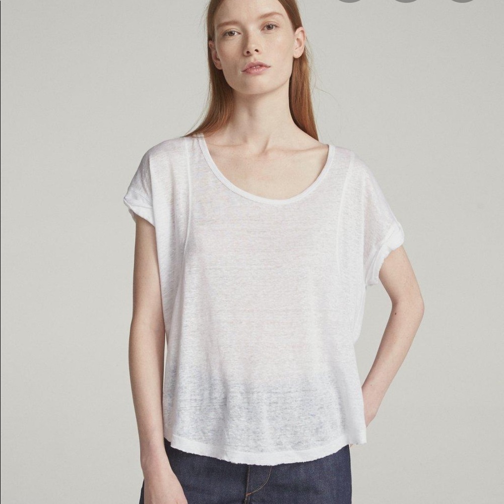 NWT rag & bone White Lottie Tee